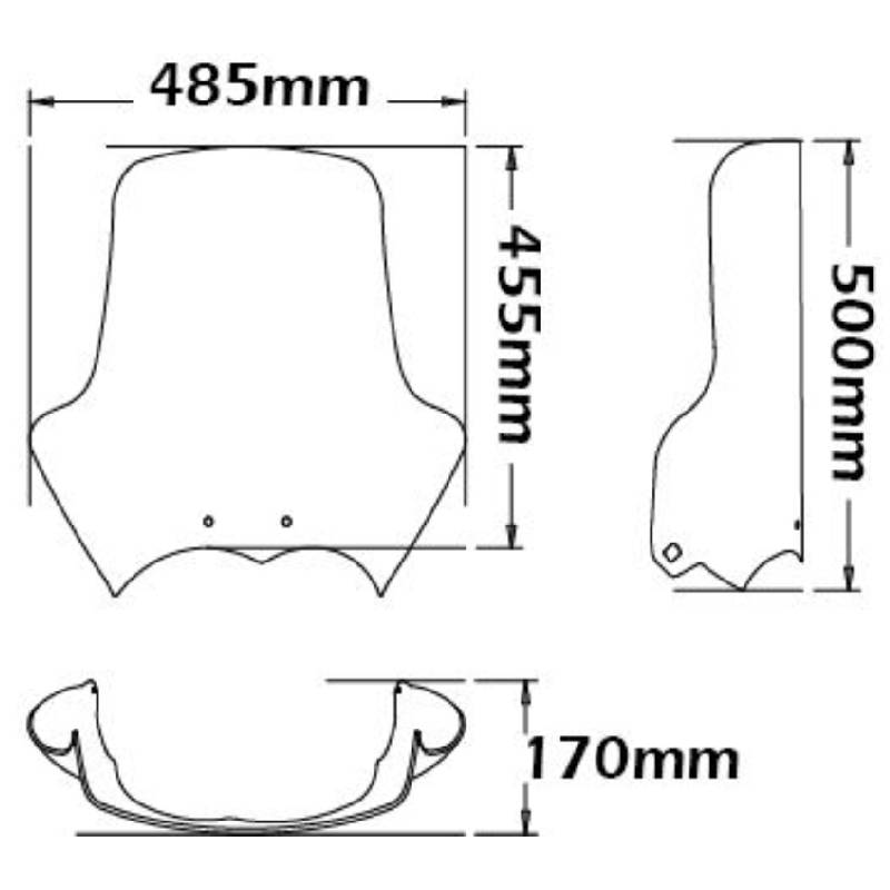 Parabrisas alto BMW r1200gs standard 04-12